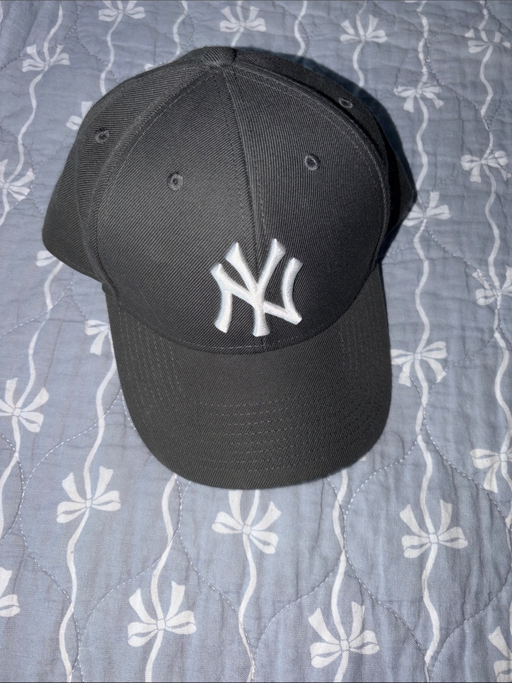 Women’s Dark Grey Baseball Cap with White Logo